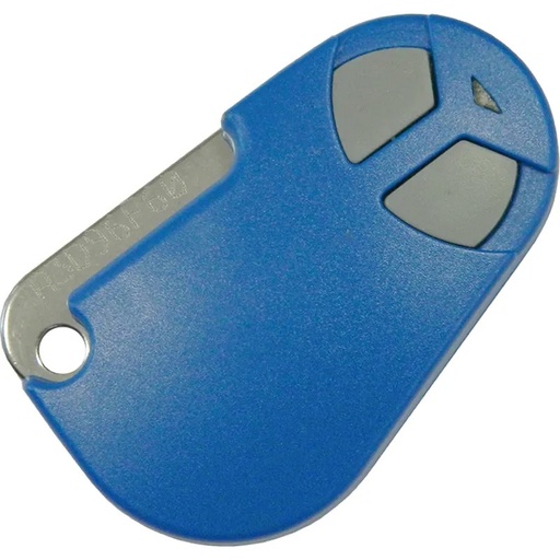 [EVI-THEXATEL433B] Télécommande radio bi-technologies 433 MHz bleue - 2 boutons (HEXACT)