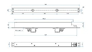 [GRO-GRS623330] Verrou motorisé pour issue de secours et contrôle d'accès NFS-61937 gaches rondes Sélection automatique de tension 12/24/48V Haute résistance à l'effraction (1400kg) Faible consommation < 3,5 watts Pose applique ou encastrée