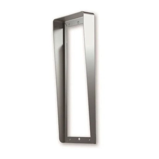 [EVI-GNX731] Visière NEXA inox  pour platine 3 modules 1 colonne