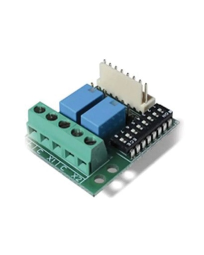 [AVS-XMR2] interface transformant 8 open collector en 2 sorties relais NF-NO - fonctionne avec centrales AVS, SAT03, SAT WS, STARTEL, INT 4 WS, …