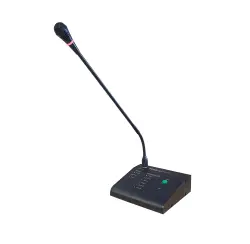 [JDM-MP-6] pupitre micro d’appel 6 zones à relier au préamplificateur AME pour contrôle et annonce à distance.(  AME-120-6 / AME-240-6 / AME-500-6...)