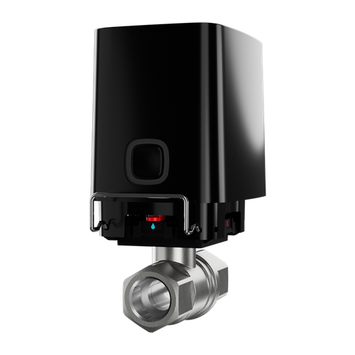 [AJA-WATERSTOP-1-B] Électrovanne d'arrêt d'eau Vanne Bonomi 1" (DN 25) Compatible avec les conduites d'eau chaud et froid Fermeture de la vanne en moins de 5 secondes Prend en charge les scénarios d'automatisation Alimentez 4 piles CR123A ou 7,5 ~ 14 V CC