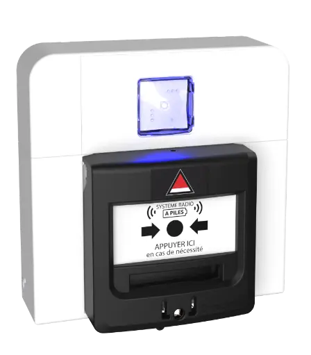 [NTR-TT5DML-RF3] Diffuseur Lumineux à Déclenchement Manuel à piles Radio Alarme Menace