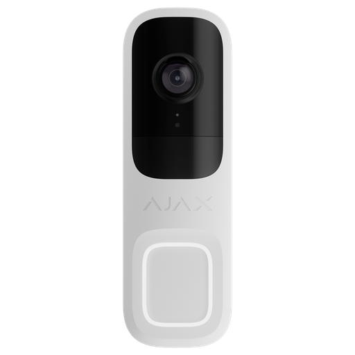 [AJA-DOORBELL-4-W] Ajax - Sonnette vidéo 4MP avec IA intégrée, Capteur PIR et contrôle via l'application - 155° - HDR - IR jusqu'à 6 mètres