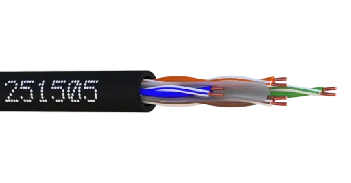 [EBC-251505-W5] CABLE Réseau Cable 4p Cat 6 FUTP INTERIEUR EXTERIEUR XL-LSZH - T500m