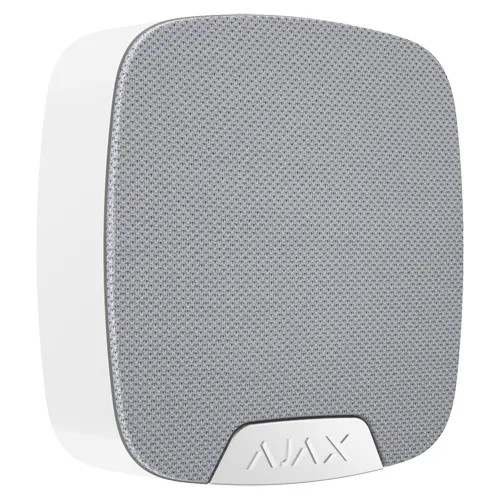 [AJA-SPEAKERPHONE-W] Module vocal sans fil Sans fil 868 MHz Jeweller Puissance sonore maximale 103 dB Alimentation 4 piles CR123A 3.0 V Optimisation de la voix grâce à l'IA Support avec vis de fixation 