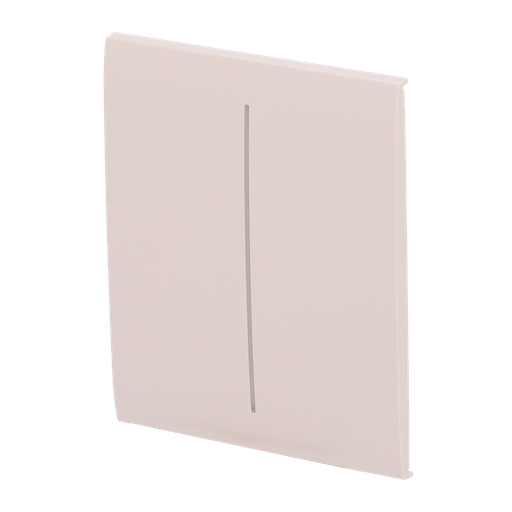 [AJA-CENTERBUTTON-2G-IVO] Panneau tactile pour double interrupteur d'éclairage  - Compatible avec AJ-LIGHTCORE-2G - Rétro-éclairage LED - Panneau tactile central sans contact - Couleur ivoire - Ajax - LightSwitch CenterButton