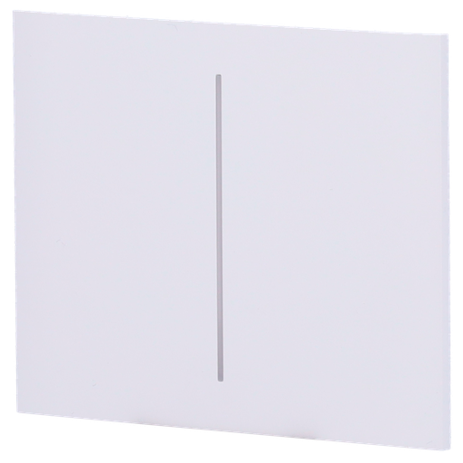 [AJA-CENTERBUTTON-2G-W-VERT] Panneau tactile pour interrupteur double vertical - Compatible avec AJ-LIGHTCORE-2G-VERT - Rétro-éclairage LED - Panneau tactile central sans contact - Couleur blanche - Ajax - LightSwitch Bouton central Vertical