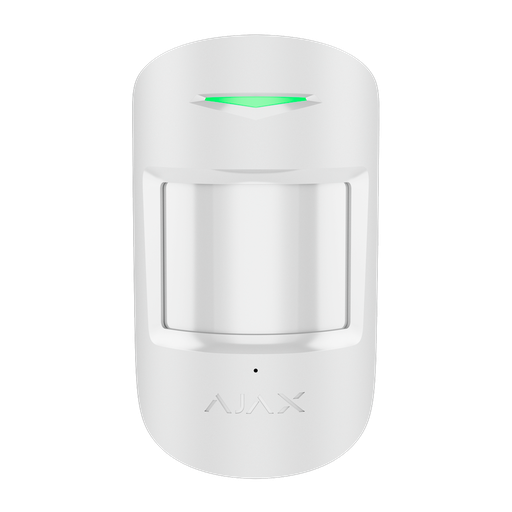 [AJA-COMBIPROTECT-S-W] Détecteur PIR et bris de vitre - Ajax Superior - Support avec vis de fixation/ Pile Panasonic - Certifié Grade 2 - Sans fil 868 MHz Jeweller - Zone de détection PIR 12 m - Zone de détection de bris de vitre 9 m