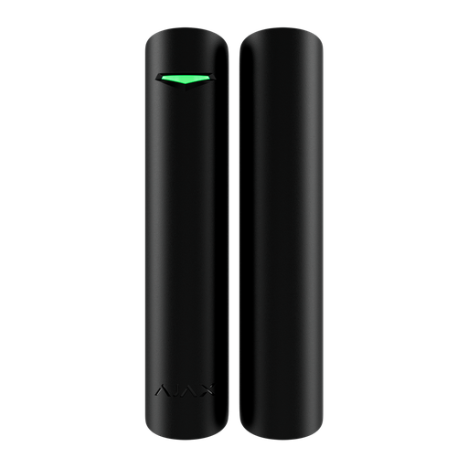 [AJA-DOORPROTECTPLUS-S-B] Contact magnétique - Ajax Superior - Détecteur d'impact et d'inclinaison - 2 relais à lames: installation d'un aimant des deux côtés - Alimentation 1 batterie CR123A 3.0 V Panasonic - Sans fil 868 MHz Jeweller - Certifié Grade 2