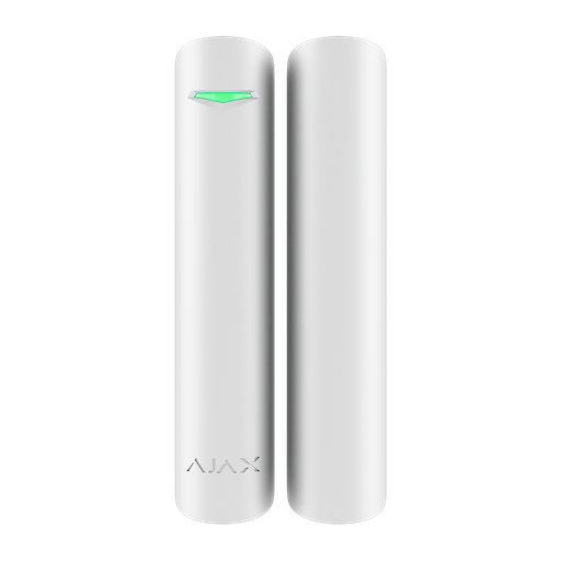 [AJA-DOORPROTECTPLUS-S-W] Contact magnétique - Certifié NFA2P et grade 2 - Ajax Superior - Détecteur d'impact et d'inclinaison - 2 relais à lames: installation d'un aimant des deux côtés - Sans fil 868 MHz Jeweller
