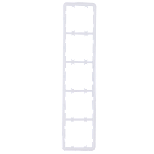 [AJA-FRAME-5-VERT] Cadre vertical pour cinq dispositifs - Compatible avec 2 x AJ-SIDEBUTTON-...-VERT - Compatible avec 3 x AJ-CENTERBUTTON-...-VERT - Ajax - LightSwitch Vertical Frame (5 seats)