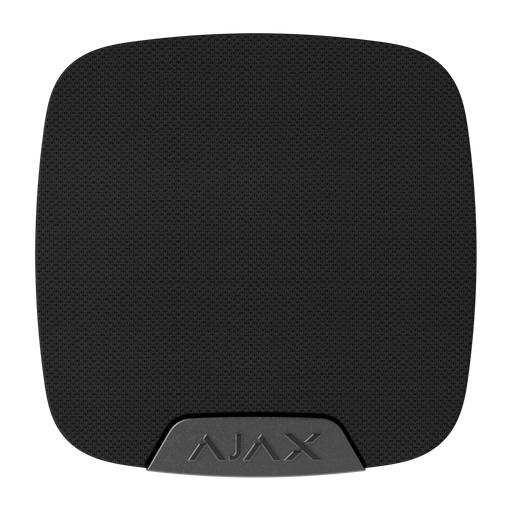 [AJA-HOMESIREN-S-B] Sirène pour intèrieure - Ajax Superior - Alimentation 2 batteries CR123A 3.0 V Panasonic - Support avec vis de fixation - Sans fil 868 MHz Jeweller - Pression sonore maximale 105 dB / Son réglable - Certifié Grade 2