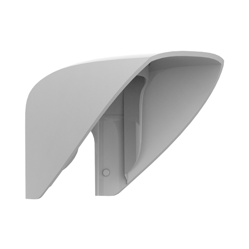 [AJA-HOOD-MOTIONCAMOUTDOOR] Visière pour détecteur extérieur - Compatible avec AJ-MOTIONCAMOUTDOOR-W - Compatible avec AJ-MOTIONCAMOUTDOOR-PHOD-W  - Convient pour une utilisation en extérieur - Couleur blanche