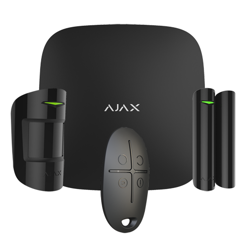 [AJA-HUBKIT-B] Kit d'alarme professionnelle - Certifié Grade 2 - Communication Ethernet et GPRS - Sans fil 868 MHz Jeweller - Jusqu'à 100 entrées sans fil - Application mobile et logiciel PC