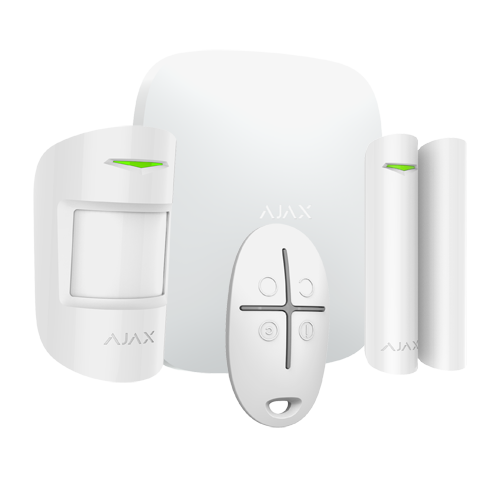 [AJA-HUBKIT-W] Kit d'alarme professionnelle - Certifié Grade 2 - Communication Ethernet et GPRS - Sans fil 868 MHz Jeweller - Jusqu'à 100 entrées sans fil - Application mobile et logiciel PC