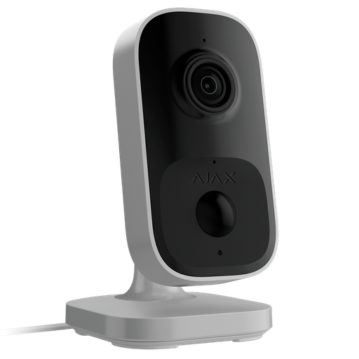 [AJA-INDOORCAM-4-W] Cámara Cube IP 4 Mp - Detección de objetos por IA - IR 8 m / Detección PIR hasta 4 m - Audio bidireccional con cancelación de ruido - Wi-Fi 2.4 GHz con respaldo Jeweller/Wings - Color blanco