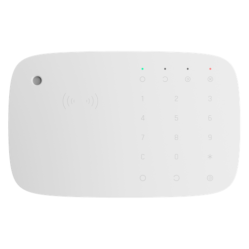 [AJA-KEYPADCOMBI-W-DUMMY] Boîtier de clavier avec sirène et lecteur RFID - AJ-KEYPADCOMBI-W - Installation facile - Plastique ABS - Couleur blanche