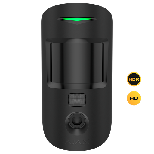 [AJA-MOTIONCAM-HD-PHOD-S-B] Détecteur avec photos sur demande - Degré 2 - Ajax Superior / Support avec vis de fixation - Résolution HD maximale  - Technologie HDR - Sans fil 868 MHz Jeweller - Rang de détection 12 m