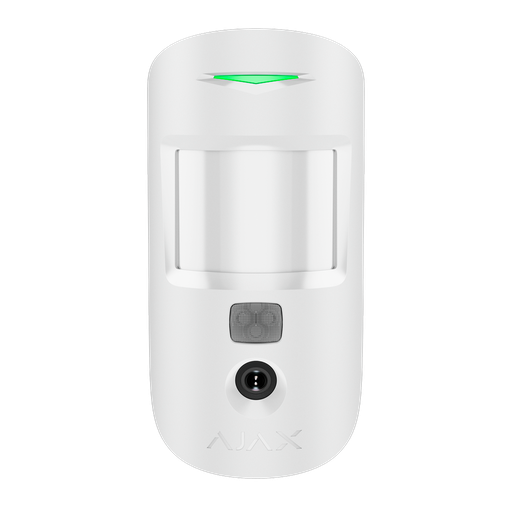 [AJA-MOTIONCAM-PHOD-S-W] Photodétecteur PhOD - Certifié NFA2P et Grade 2 - Photo à la demande (PhOD) - Ajax Superior - Support avec vis de fixation - Envoi d'images jusqu'à VGA (640x480) - Sans fil 868 MHz Jeweller - Plage de détection 12m