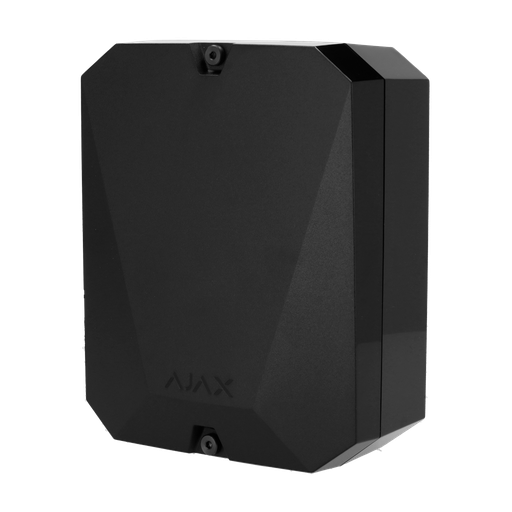 [AJA-MULTITRANSMITTER-3EOL-B] Extenseur de zones filaires via radio - Sans fil 868 MHz Jeweller - Jusqu'à 18 entrées d'alarmes câblées et tamper - Alarme configurable NF, NO, EOL, 2EOL, 3EOL - Double Bouton anti-sabotage anti-ouverture - Double sortie d'alimentation 12V / 1A