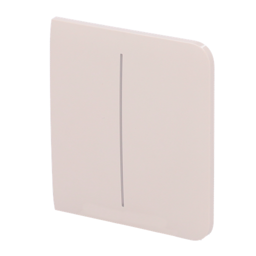 [AJA-SIDEBUTTON-2G-IVO] Panneau tactile pour double interrupteur d'éclairage - Compatible avec AJ-LIGHTCORE-2G - Rétro-éclairage LED - Panneau tactile latéral sans contact - Couleur ivoire - Ajax - LightSwitch SideButton