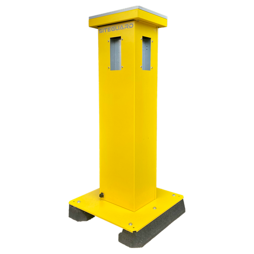 [AJA-SITEGUARD-Y] Tour de protection périmétrique 360º - Alimentation en énergie solaire / Vérification des photos -  Panneau solaire et régulateur MPPT inclus - Base avec 2 blocs anti-vibration  - Connexion pour la batterie de secours au plomb 12 V - Compatible avec Ajax