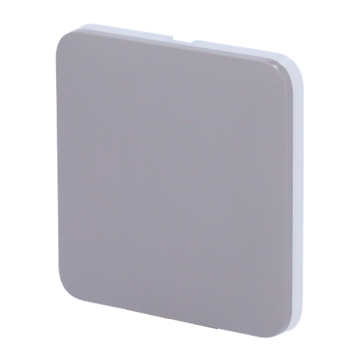 [AJA-SOLOBUTTON-1G2W-GRE] Panneau tactile pour un interrupteur d'éclairage - Compatible AJ-LIGHTCORE-1G / -2W - Rétro-éclairage LED - Clavier tactile sans contact - Couleur Gris - Ajax - LightSwitch SoloButton