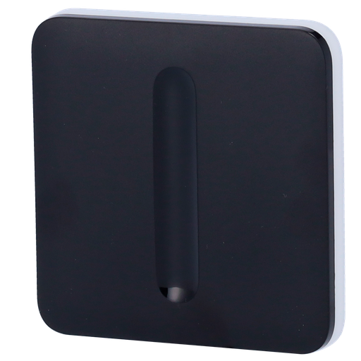[AJA-SOLOBUTTON-DIMMER-B] Panel táctil para interruptor de luz regulable - Compatible con AJ-LIGHTCORE-DIMMER - Retroiluminación LED - Panel táctil sin contacto - Color negro - Ajax - LightSwitch SoloButton (Dimmer)