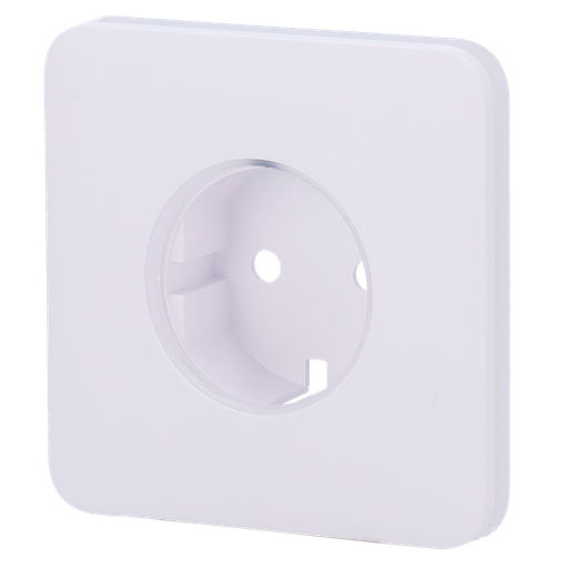 [AJA-SOLOCOVER-W] Cache-prise pour fiche de base de type F - Compatible avec AJ-OUTLETCORE-BASIC - Protection contre la poussière, les éclaboussures et les objets - Pas de contrôle de la consommation - Pas de télécommande  - Couleur blanche