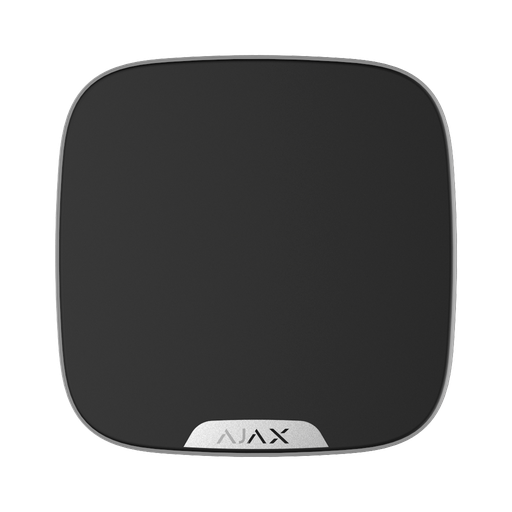 [AJA-STREETSIRENCUSTOM-S-B] Sirène extérieure avec couvercle personnalisable - Ajax Superior - Détection et alerte d'inhibition - Alimentation 4 batteries CR123A 3.0 V Panasonic - Sans fil 868 MHz Jeweller - Puissance sonore maximale 113 dB