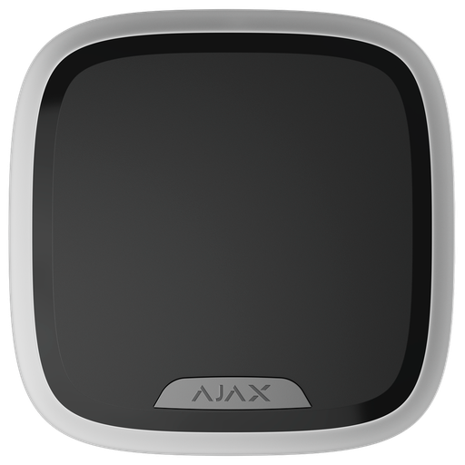 [AJA-STREETSIRENPLUS-S-B] Sirena exterior certificado NFA2P y grado 2 - Ajax Superior - Detección y alerta de inhibición - Alimentación 8 pilas CR123A 3.0 V Huiderui - Inalámbrico 868 MHz Jeweller - Presión sonora máxima 107 dB