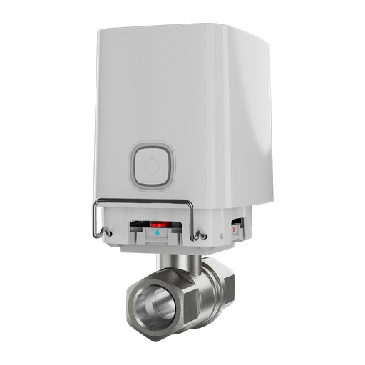[AJA-WATERSTOP-1-W] Electrovanne de fermeture de l'eau - Valve Bonomi de 1" (DN 25)) - Compatible avec les canalisations d'eau chaude et froide - Fermeture de la vanne en moins de 5 secondes - Prise en charge des scénarios d'automatisation - Alimentation 4 batteries CR123A ou à 7,5~14 VDC