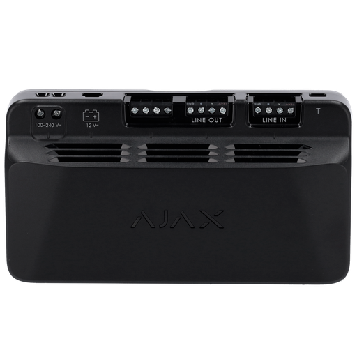 [FIB-LINESUPPLY-45W-B] Module pour alimentation supplémentaire du bus Fibra - Puissance de sortie de 45 W - Certifié Grade 3 - Étend la portée jusqu'à 2.000 mètres de plus - Jusqu'à 10 modules par bus - Alimentation principale de 230 VAC