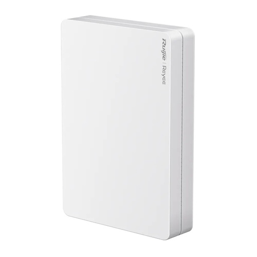 [REY-RG-RAP1200(P)] Reyee point d'accés mural Wi-Fi omnidirectionnel 5 Fréquence 2.4 et 5 GHz Vitesse de transmission jusqu'à 1267 Mbps Switch Gigabit 4 ports intégrés Installation de boîtiers de mécanismes