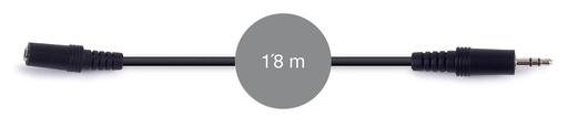 [FON-AA-425L-2] Câble signal d’audio Jack 3'5 mm stéréo femelle à Jack 3'5 mm stéréo mâle