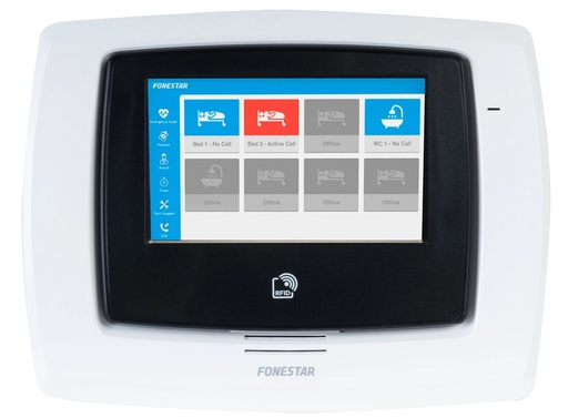 [FON-ASSIST-VOIP1200P5] Centrale de chambre VoIP avec écran tactile 5”
