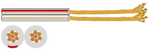 [FON-CT-24-5] Rouleau de câble haut-parleur à 2 conducteurs