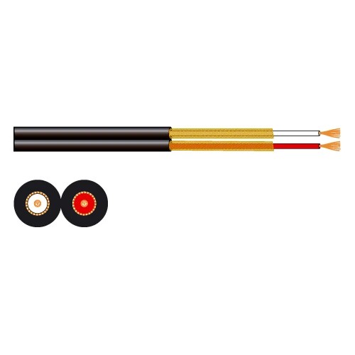 [FON-CW-7] Rouleau de câble A/V 2 conducteurs