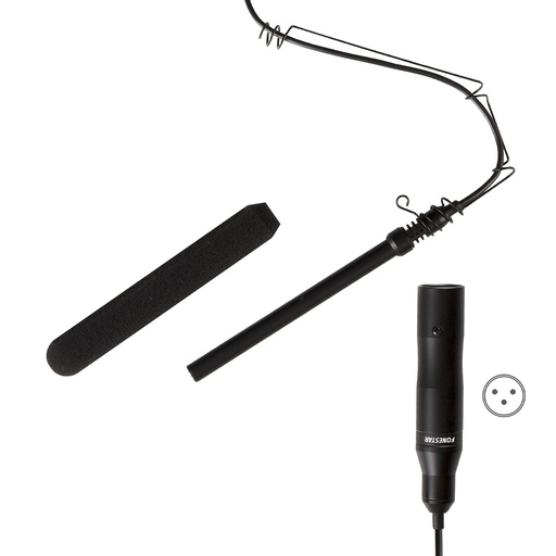 [FON-FCM-812] Microphone à condensateur unidirectionnel aérien pour l'installation