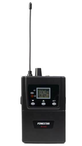 [FON-RI-840-512] Récepteur de poche sans fil pour moniteur in ear UHF