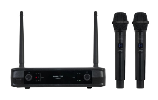 [FON-SONAIR-2M] Microphone sans fil double à main UHF, fréquence fixe