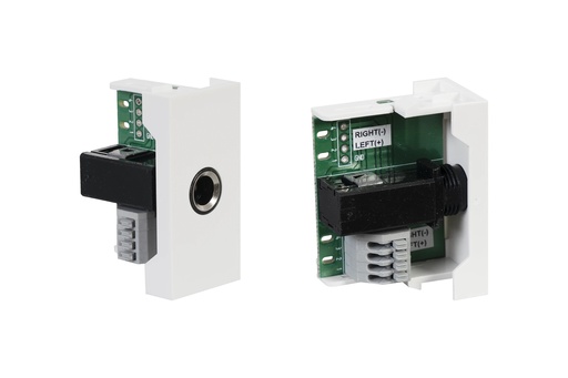 [FON-WP-36J] ½ panneau de connexion Jack 6'3 mm stéréo femelle