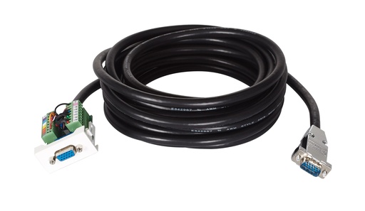 [FON-WP-51V-5] Panneau de connexion VGA à brancher avec câble préinstallé