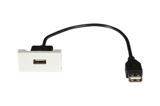 [FON-WP-63U-02] ½ panneau de connexion USB A femelle