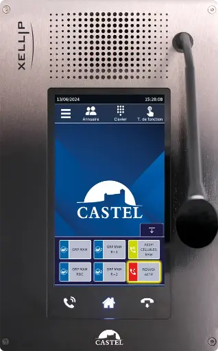 [CSL-595.5000] Poste chef Platine 7" tactile, réception audio et vidéo, alim PoE+ XE PLATINE TOUCH