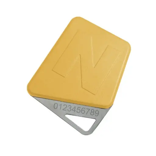 [NSY-1801-0104] Badge Mifare Format clé jaune , code site Noralsy - KCP8-J