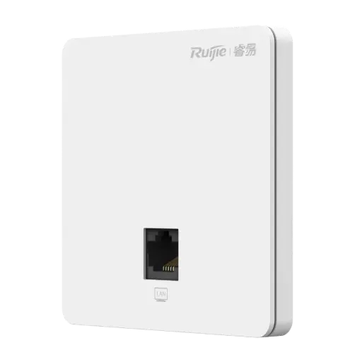 [REY-RG-RAP1200-(F)] Reyee point d'accès mural Wi-Fi omnidirectionnel 5 Fréquence 2.4 et 5 GHz - Prend en charge 802.11 b/g/n/ac Wave1/Wave2 Performance AC1267 Ports Fast Ethernet Installation de boîtiers de mécanismes
