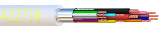 [EBC-422710-W5] Câble alarme souple LSZH 10×0.22+2×0.75 Cu SCR B2ca-s1a d1 a1 - Touret de 500 mètres