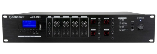 [JDM-AMX-4240] Amplificateur mélangeur 100V 4 zones 4 x 240W avec lecteur multimédia